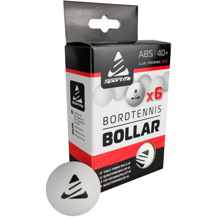 SportMe Bordtennisbollar 6 St Vita in de groep SPORT, VRIJE TIJD & HOBBY / Sportuitrusting bij TP E-commerce Nordic AB (D12056)