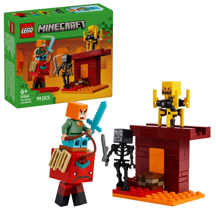 LEGO Minecraft - De Nether Lava Strijd (21266) in de groep SPEELGOED, KINDER- & BABYPRODUCTEN / Speelgoed / Bouwspeelgoed / Lego bij TP E-commerce Nordic AB (D12343)