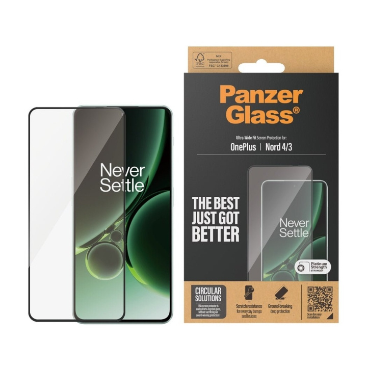 PanzerGlass Screen Protector - OnePlus Nord 4. 3 - Ultra-Wide Fit in de groep SMARTPHONE & TABLETS / Mobielbescherming / OnePlus bij TP E-commerce Nordic AB (D12379)