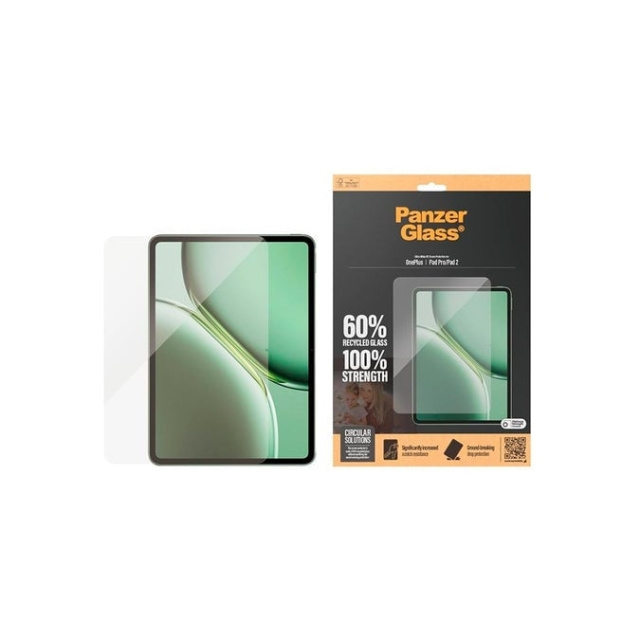 PanzerGlass Screen Protector - OnePlus Pad Pro/Pad 2 in de groep SMARTPHONE & TABLETS / Tablet bescherming / Universele bescherming bij TP E-commerce Nordic AB (D12380)