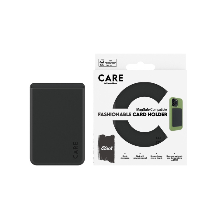 CARE by PanzerGlass - Kaarthouder - Zwart - iPhone in de groep SMARTPHONE & TABLETS / Overige accessoires / Overige bij TP E-commerce Nordic AB (D12602)