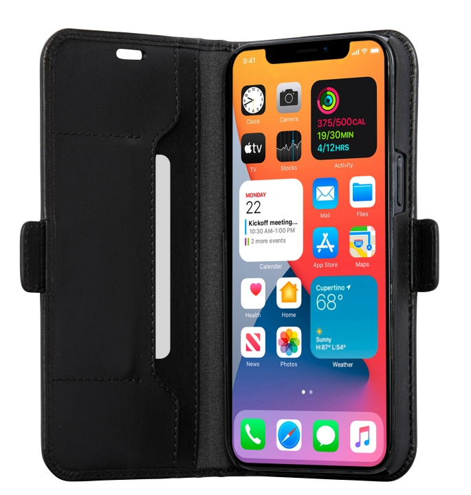 dbramante1928 Copenhagen Slim Flip Case - Zwart - iPhone 12 Pro Max in de groep SMARTPHONE & TABLETS / Mobielbescherming / Apple / IPL en laser bij TP E-commerce Nordic AB (D12611)