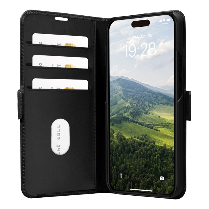dbramante1928 Copenhagen Flip Case - iPhone 15 Pro - Zwart in de groep SMARTPHONE & TABLETS / Mobielbescherming / Apple / iPhone 15 bij TP E-commerce Nordic AB (D12624)