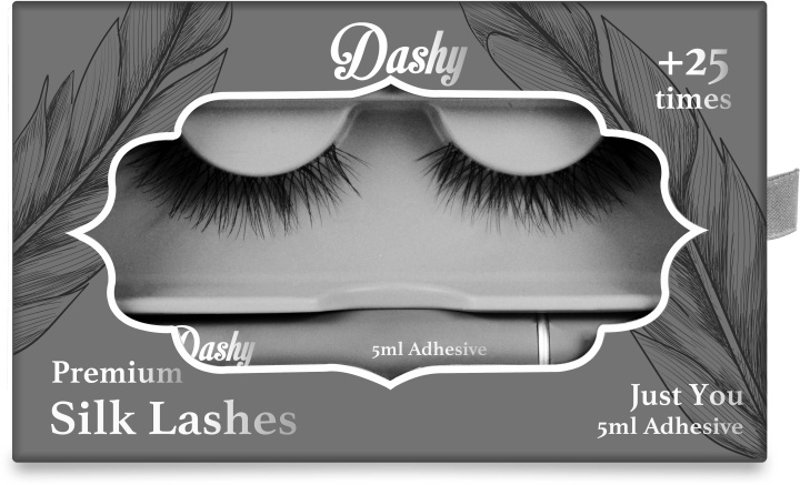 Dashy Premium zijden wimpers + 5 ml lijm Just You in de groep BEAUTY & HEALTH / Makeup / Ogen & Wenkbrauwen / Nepwimpers bij TP E-commerce Nordic AB (D12902)