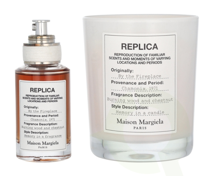 Maison Margiela Replica By The Fireplace Giftset 195 ml Edt Spray 30ml/Scented Candle 165g in de groep BEAUTY & HEALTH / Cadeausets / Cadeausets voor haar bij TP E-commerce Nordic AB (D13115)