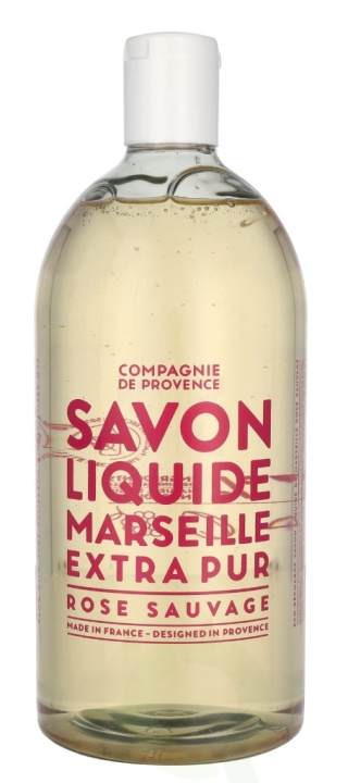 Compagnie De Provence Marseille Liquid Soap 1000 ml Wild Rose in de groep BEAUTY & HEALTH / Huidsverzorging / Lichaamsverzorging / Bad- en douchegels bij TP E-commerce Nordic AB (D13133)