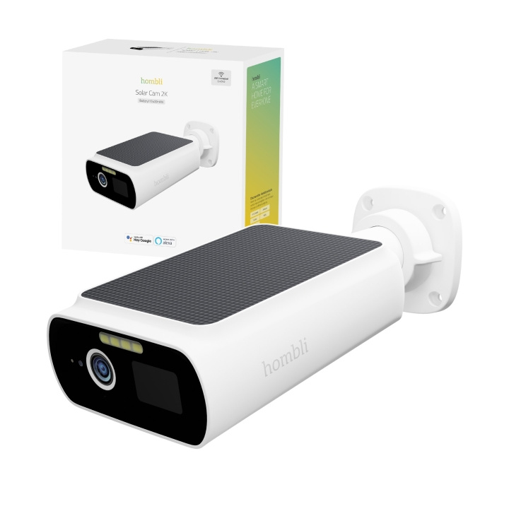 Hombli Slimme zonnecamera 2K, wit in de groep HUISHOUDEN & TUIN / Alarm & Beveiliging / Beveiligingscamera\'s / Digitaal (netwerk) / Buitencamera\'s bij TP E-commerce Nordic AB (D13839)