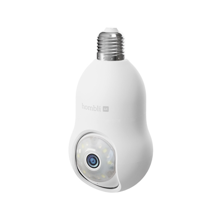 Hombli Smart Bulb Cam 4K, Wit in de groep HUISHOUDEN & TUIN / Alarm & Beveiliging / Beveiligingscamera\'s / Digitaal (netwerk) / Buitencamera\'s bij TP E-commerce Nordic AB (D13884)