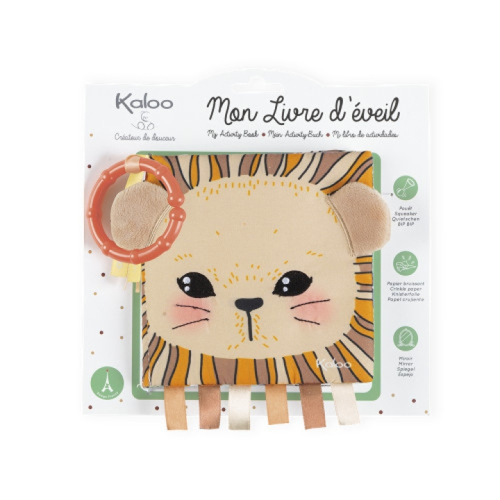 kaloo Activiteitenboek - De Nieuwsgierige Leeuw (LKK62783) in de groep SPEELGOED, KINDER- & BABYPRODUCTEN / Babyspeelgoed / Activiteitenspeelgoed bij TP E-commerce Nordic AB (D13967)