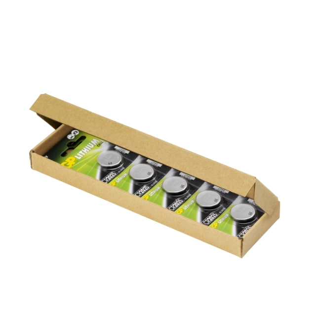 GP Lithiumcelbatterij CR2025, E-BOX, 10-pack in de groep HOME ELECTRONICS / Batterijen & Opladers / Batterijen / Knoopcel bij TP E-commerce Nordic AB (D13975)