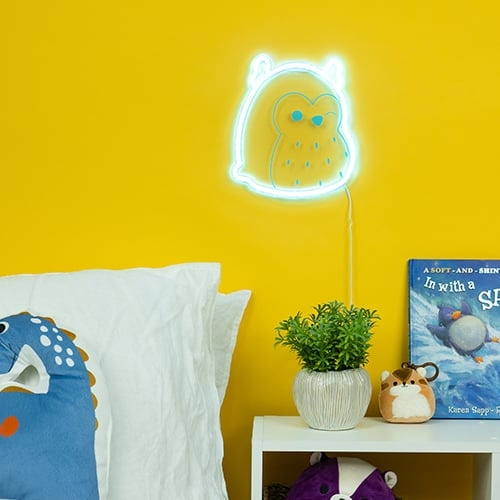 Fizz Creations Squishmallows - Winston Neon Wandlamp - Blauw in de groep HOME ELECTRONICS / Verlichting / Wandlampen bij TP E-commerce Nordic AB (D14079)