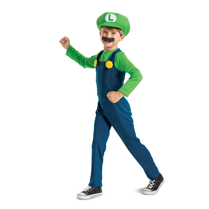Disguise Super Mario Kostuum - Luigi (104 cm) (115809M) in de groep SPEELGOED, KINDER- & BABYPRODUCTEN / Speelgoed / Gemaskered kostuums bij TP E-commerce Nordic AB (D14241)