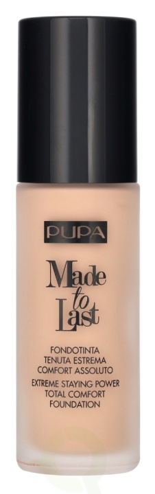 Pupa Milano Pupa Made To Last Total Comfort Foundation SPF10 30 ml #020 Light Beige in de groep BEAUTY & HEALTH / Makeup / Make-up gezicht / Foundation bij TP E-commerce Nordic AB (D14443)