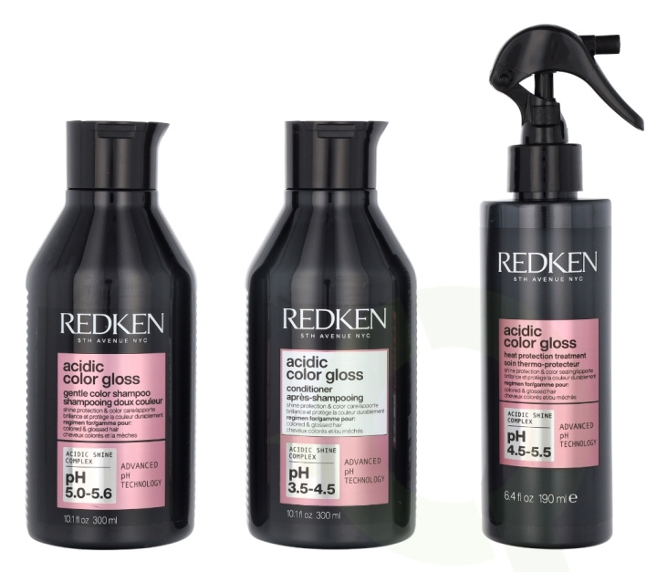 Redken Acidic Color Gloss Set 790 ml 300ml/300ml/190ml in de groep BEAUTY & HEALTH / Haar & Styling / Haarverzorging / Shampoo bij TP E-commerce Nordic AB (D14512)