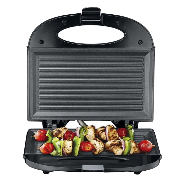 MELISSA Sandwichmaker / grillplaat 750 Watt Zwart in de groep HUISHOUDEN & TUIN / Huishoudelijke apparaten / Broodroosters & Broodgrills / Tafelgrills & Raclette bij TP E-commerce Nordic AB (D14628)