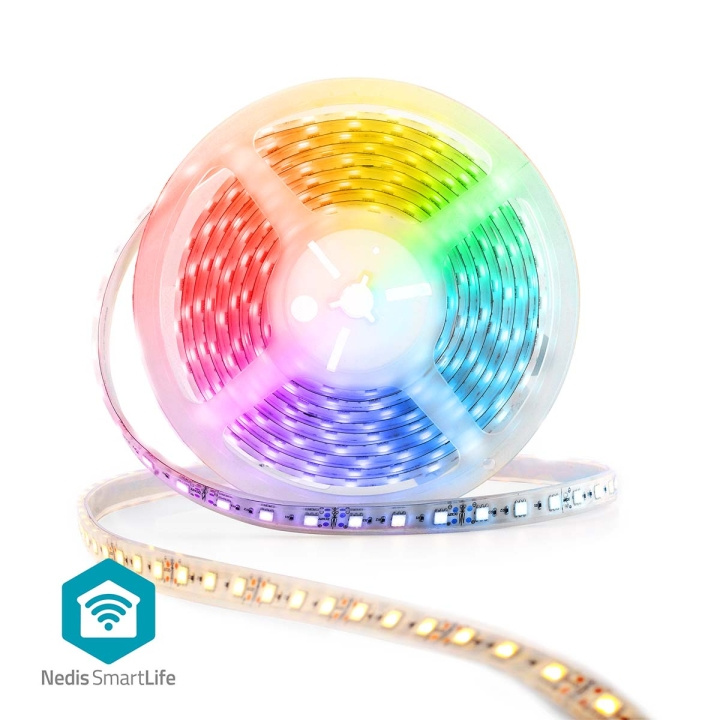 Nedis SmartLife LED Strip | Wi-Fi | Koel Wit / RGB / Warm Wit | SMD | 5.00 m | IP21 | 2700 - 6500 K | 960 lm | Android™ / IOS in de groep HOME ELECTRONICS / Verlichting / LED strips bij TP E-commerce Nordic AB (D14663)