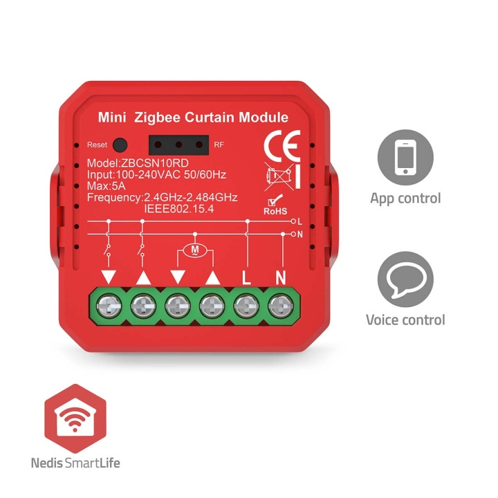 Nedis SmartLife Modules | Zigbee 3.0 | 1000 W | Kroonsteen | App beschikbaar voor: Android™ / IOS in de groep HUISHOUDEN & TUIN / Smart home / Slimme huissystemen bij TP E-commerce Nordic AB (D14665)