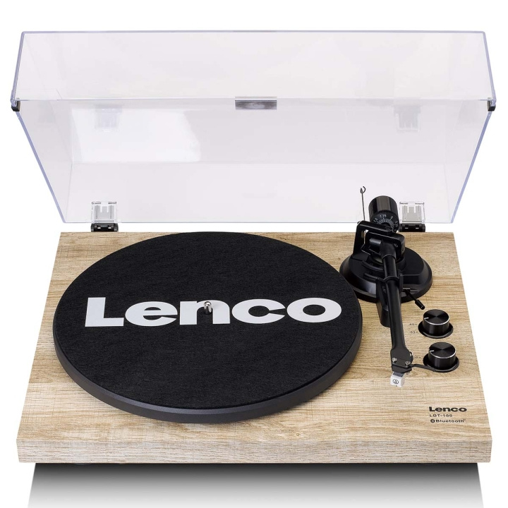 Lenco Platenspeler met Bluetooth®-overdracht Pine in de groep HOME ELECTRONICS / Audio & Beeld / Thuisbioscoop, Hifi en Draagbaar / Compacte stereo- en platenspelers bij TP E-commerce Nordic AB (D14668)