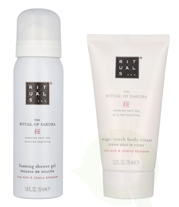 Rituals Sakura Mini Travel Set 120 ml Shower Gel 50ml/Body Cream 70ml in de groep BEAUTY & HEALTH / Cadeausets / Cadeausets voor haar bij TP E-commerce Nordic AB (D14753)