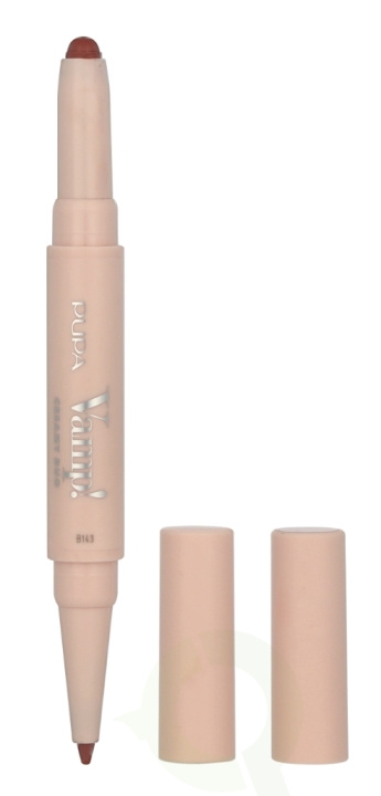 Pupa Milano Pupa Vamp! Creamy Duo Lip Pencil 1 g #006 Deep Rose / Lipstick 0,8g / Pencil 0,2g in de groep BEAUTY & HEALTH / Makeup / Lippen / Lippen liner bij TP E-commerce Nordic AB (D14795)