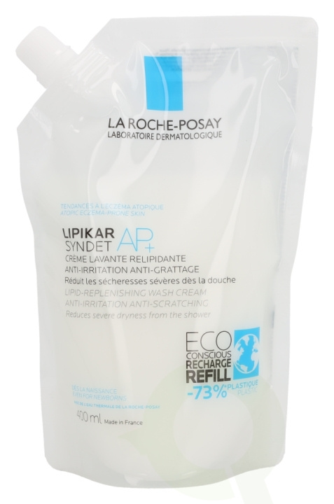 La Roche LRP Lipikar Syndet AP+ Lipid-Repl. Wash Cream - Refill 400 ml in de groep BEAUTY & HEALTH / Huidsverzorging / Lichaamsverzorging / Bad- en douchegels bij TP E-commerce Nordic AB (D14825)