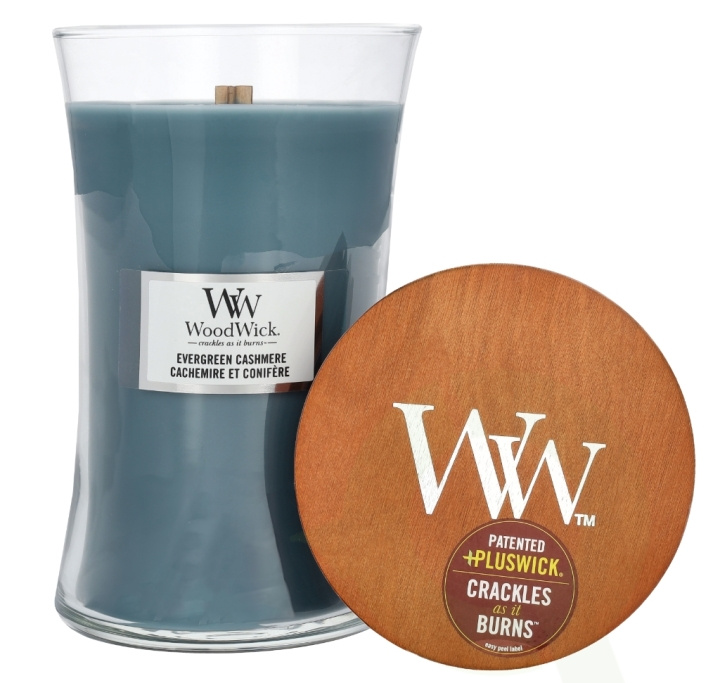 WoodWick Evergreen Cashmere Large Hourglass Candle 0 in de groep BEAUTY & HEALTH / Geuren & Parfum / Overige geuren / Geurkaarsen bij TP E-commerce Nordic AB (D14835)