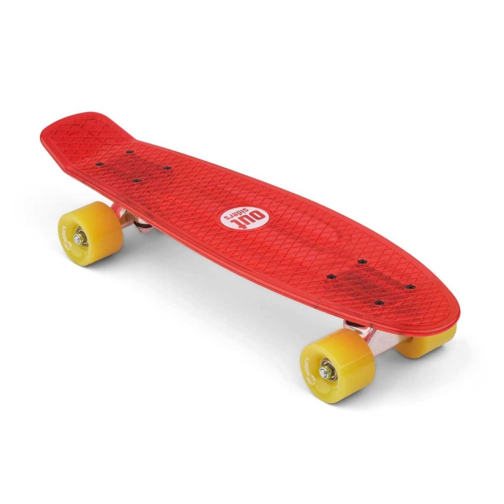 Outsiders Transparant Retro Skateboard Rood in de groep SPEELGOED, KINDER- & BABYPRODUCTEN / Buitenspeelgoed / Sport & Spel bij TP E-commerce Nordic AB (D14873)
