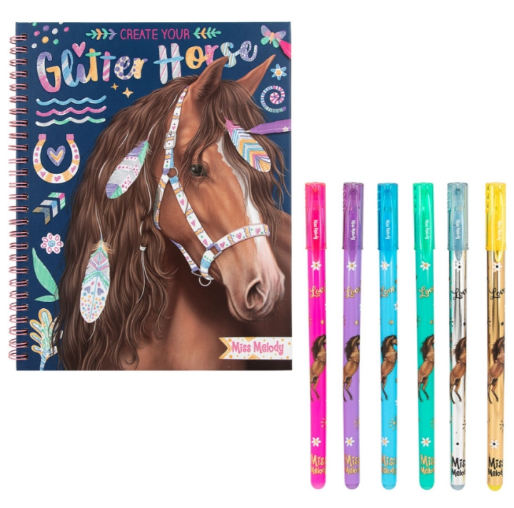 Miss Melody Glitter Paardenboek (0412931) in de groep SPEELGOED, KINDER- & BABYPRODUCTEN / Speelgoed / Ambachten bij TP E-commerce Nordic AB (D14912)