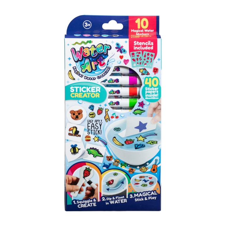 Water Art Stickerset met 12 kleuren (33130111) in de groep SPEELGOED, KINDER- & BABYPRODUCTEN / Speelgoed / Tekenen & Tellen bij TP E-commerce Nordic AB (D14913)