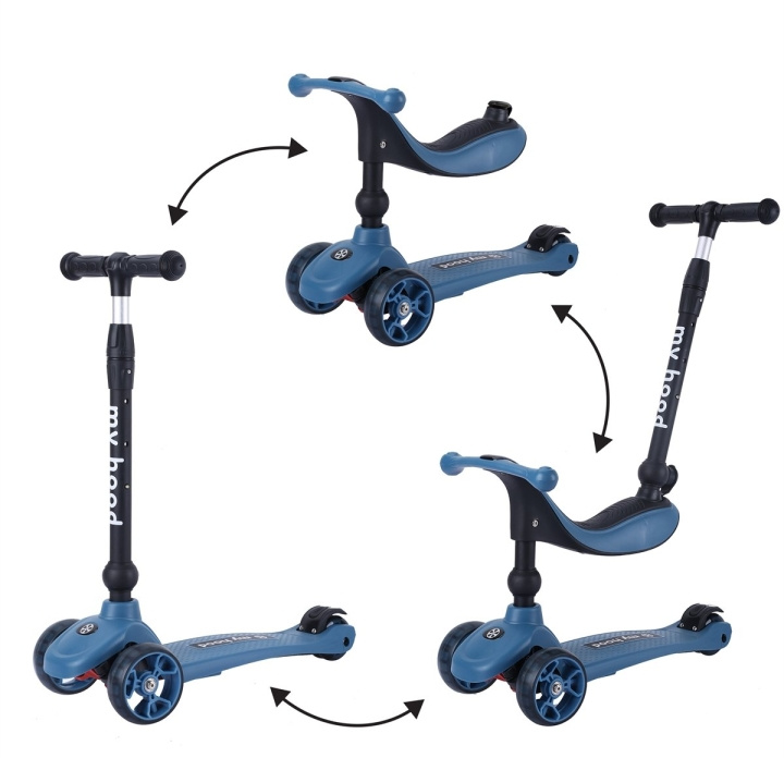 My Hood Kick\'n Ride step - Blauw (505142) in de groep SPEELGOED, KINDER- & BABYPRODUCTEN / Buitenspeelgoed / Fietsen & Steppen bij TP E-commerce Nordic AB (D14934)