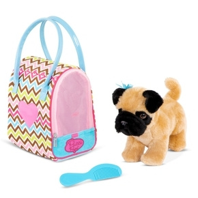 Pucci Hond in zak, zigzag - (708366) in de groep SPEELGOED, KINDER- & BABYPRODUCTEN / Babyspeelgoed / Knuffels bij TP E-commerce Nordic AB (D14985)