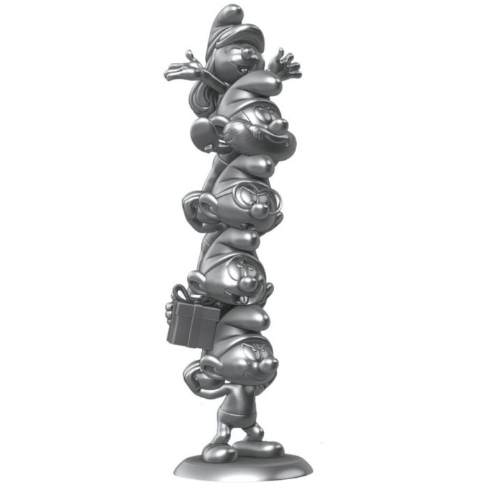 Plastoy De Smurfen Harsbeeldje Smurfen Kolom Zilver Limited Edition 50 cm in de groep SPORT, VRIJE TIJD & HOBBY / Leuke dingen / Verzamelobjecten bij TP E-commerce Nordic AB (D15034)