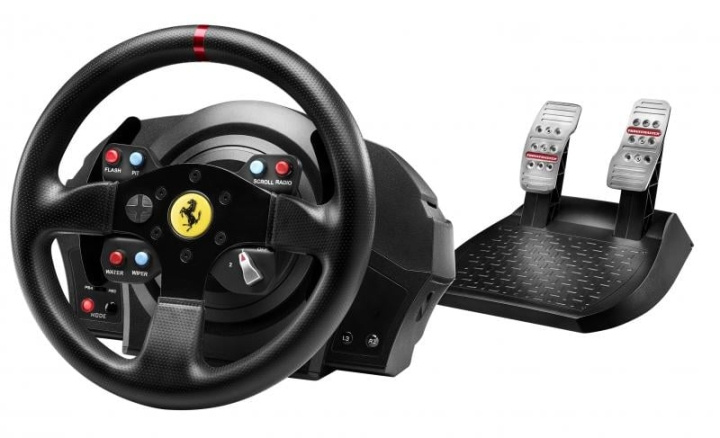 ThrustMaster T300 Ferrari GTE in de groep COMPUTERS & RANDAPPARATUUR / GAMING / Stuurwielen en joysticks bij TP E-commerce Nordic AB (D15043)