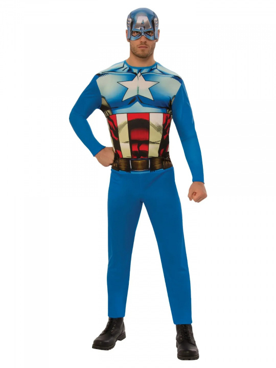 Rubies Volwassenen kostuum - Captain America (820955XL000) in de groep SPEELGOED, KINDER- & BABYPRODUCTEN / Speelgoed / Gemaskered kostuums bij TP E-commerce Nordic AB (D15107)