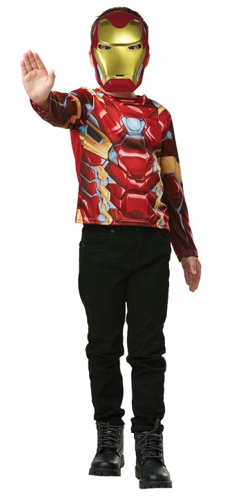 Rubies Iron Man Top & Masker (300113FR) in de groep SPEELGOED, KINDER- & BABYPRODUCTEN / Speelgoed / Gemaskered kostuums bij TP E-commerce Nordic AB (D15108)