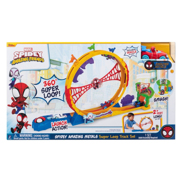 Spidey Verbazingwekkende Metalen Super Loop Track Set (SNF0295) in de groep SPEELGOED, KINDER- & BABYPRODUCTEN / Speelgoed / Speelset bij TP E-commerce Nordic AB (D15129)