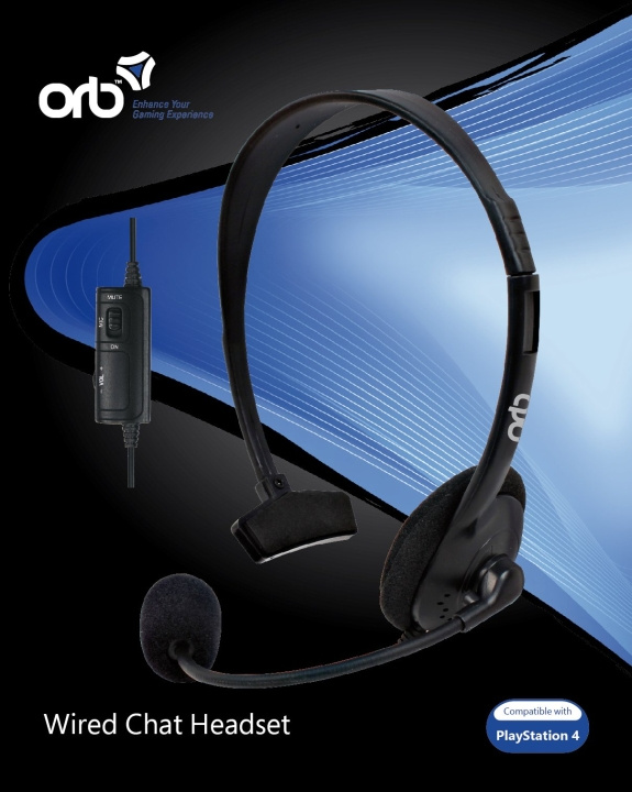 ORB Playstation 4 - Bedrade Chat Headset (ORB) in de groep HOME ELECTRONICS / Spelconsoles en accessoires / Sony PlayStation 4 bij TP E-commerce Nordic AB (D15189)