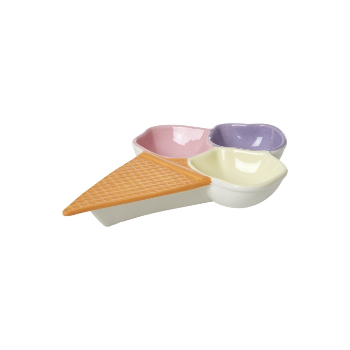RICE Keramisch Ijswafelschaaltje 3 Kamer - Lavendel in de groep HUISHOUDEN & TUIN / Keukengerei / Overige keukengereedschap bij TP E-commerce Nordic AB (D15229)