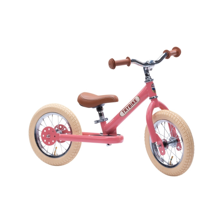 Trybike 2 wielen staal - Vintage Rose (30TBS-2-PNK-VIN) in de groep SPEELGOED, KINDER- & BABYPRODUCTEN / Buitenspeelgoed / Fietsen & Steppen bij TP E-commerce Nordic AB (D15237)