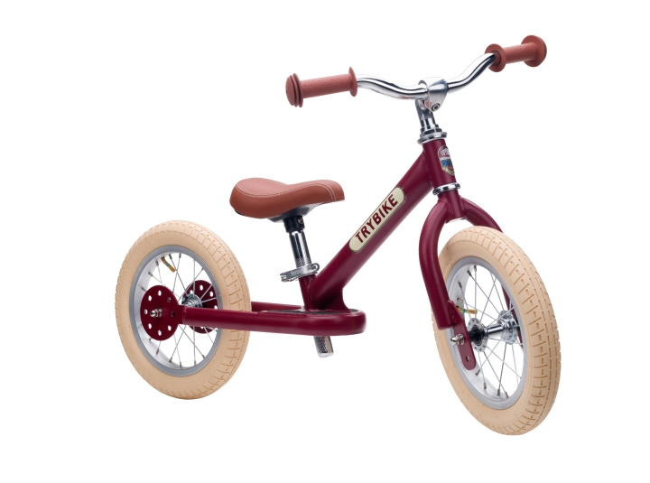 Trybike 2 wielen staal - Vintage rood (30TBS-2-RED-VIN) in de groep SPEELGOED, KINDER- & BABYPRODUCTEN / Buitenspeelgoed / Fietsen & Steppen bij TP E-commerce Nordic AB (D15238)