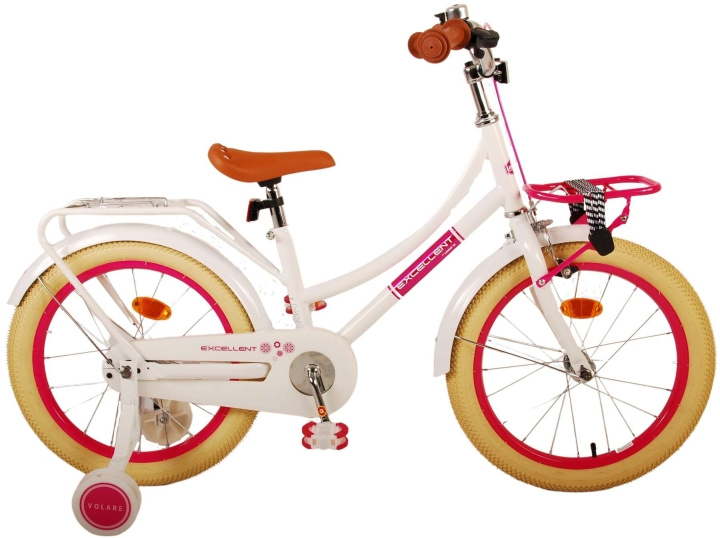 Volare Kinderfiets 18 Excellent - Wit (21779) in de groep SPEELGOED, KINDER- & BABYPRODUCTEN / Buitenspeelgoed / Fietsen & Steppen bij TP E-commerce Nordic AB (D15268)