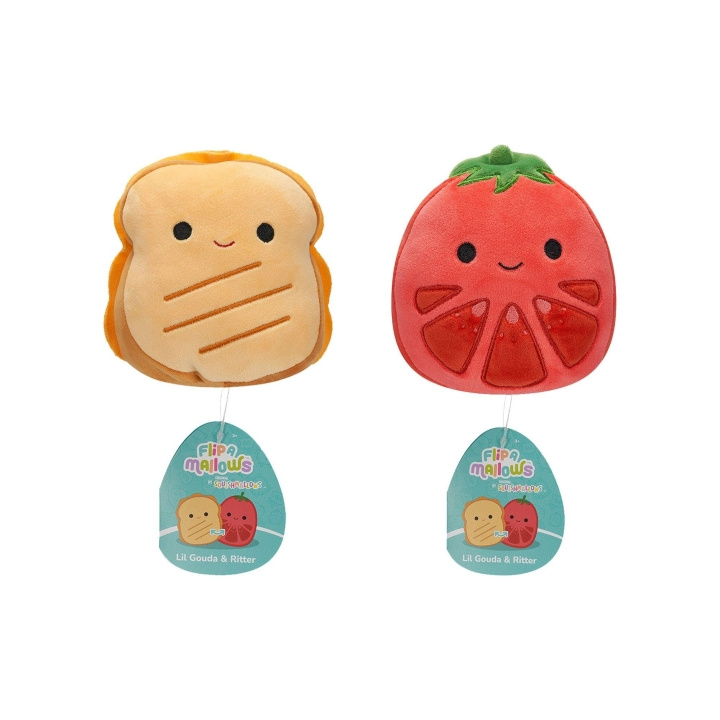Squishmallows 13 cm Pluche P22 Flip A Mallows - Lil Gouda en Ritter in de groep SPEELGOED, KINDER- & BABYPRODUCTEN / Babyspeelgoed / Knuffels bij TP E-commerce Nordic AB (D15358)