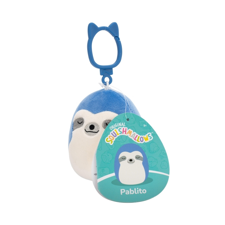 Squishmallows 9 cm P22 Clip On - Pablito Blauwe luiaard in de groep SPEELGOED, KINDER- & BABYPRODUCTEN / Babyspeelgoed / Knuffels bij TP E-commerce Nordic AB (D15373)