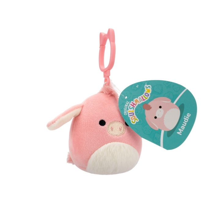 Squishmallows 9 cm P22 Clip On - Maudie Roze Ezel in de groep SPEELGOED, KINDER- & BABYPRODUCTEN / Babyspeelgoed / Knuffels bij TP E-commerce Nordic AB (D15376)