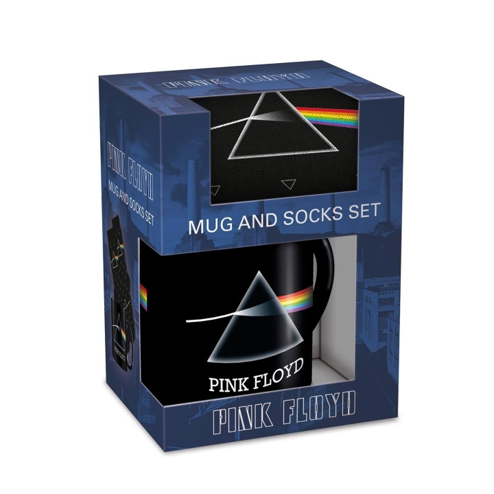 Pyramid International PINK FLOYD MUG & SOCK SET - UK maten 3-8 (EU 36-41) in de groep SPORT, VRIJE TIJD & HOBBY / Leuke dingen / Verzamelobjecten bij TP E-commerce Nordic AB (D15412)