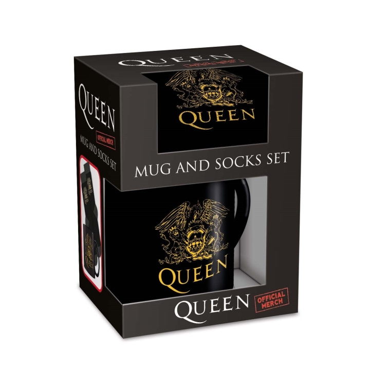 Pyramid International QUEEN mok & sokenset - UK maten 3-8 (EU 36-41) in de groep SPORT, VRIJE TIJD & HOBBY / Leuke dingen / Verzamelobjecten bij TP E-commerce Nordic AB (D15414)