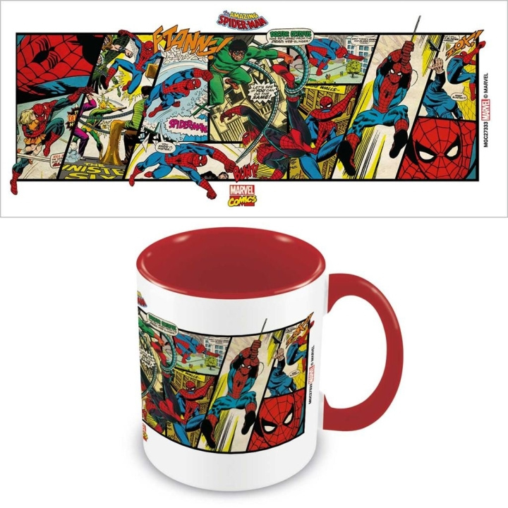 Pyramid International MARVEL COMICS (SPIDER-MAN PANELEN) GEKLEURDE BINNENMOK in de groep SPORT, VRIJE TIJD & HOBBY / Leuke dingen / Bekers bij TP E-commerce Nordic AB (D15455)
