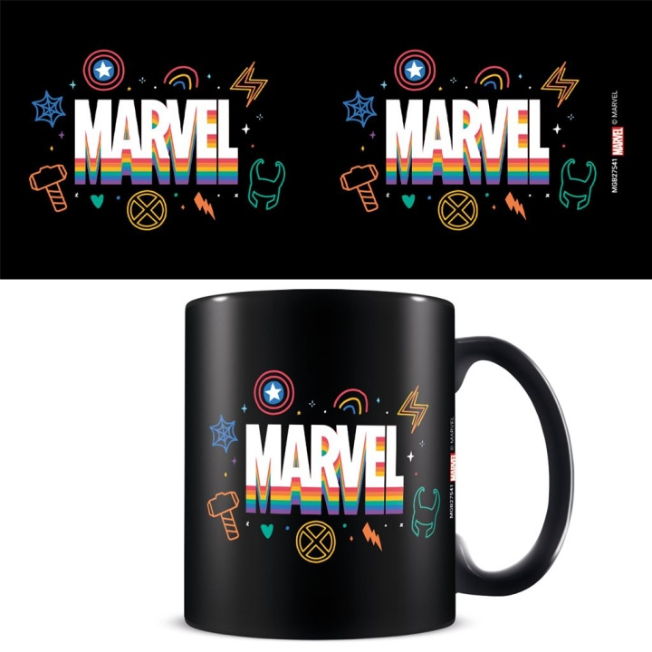 Pyramid International MARVEL PRIDE (LOGO REGENBOOG) ZWARTE MOK in de groep SPORT, VRIJE TIJD & HOBBY / Leuke dingen / Bekers bij TP E-commerce Nordic AB (D15462)