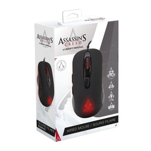 Trade Invaders Assassin\'s Creed - Gamingmuis 3600 DPI -LED-zwart in de groep COMPUTERS & RANDAPPARATUUR / GAMING / Muizen bij TP E-commerce Nordic AB (D15504)