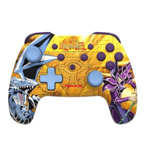 Trade Invaders Yu-Gi-Oh! - Draadloze Controller voor Switch ans PC - Magiër vs Blue-Eyes White Dragon in de groep HOME ELECTRONICS / Spelconsoles en accessoires / Nintendo Switch / Accessoires bij TP E-commerce Nordic AB (D15508)